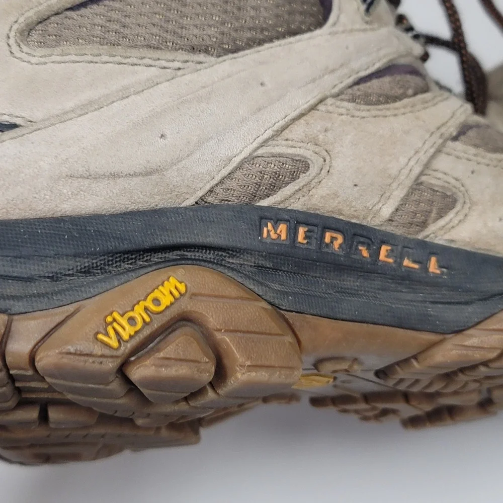 Merrell Mens Moab 3 Hiking‎ Boots Size 14 Mid Brown Outdoor Gorpcore Waterproof